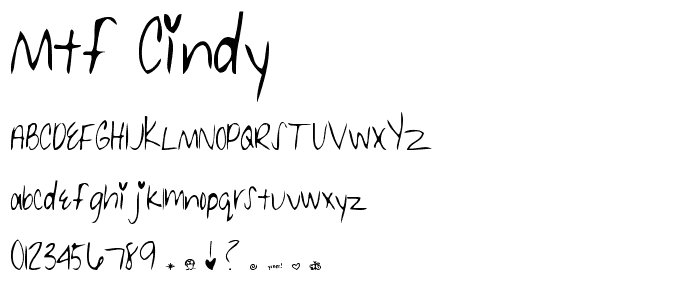 MTF Cindy font